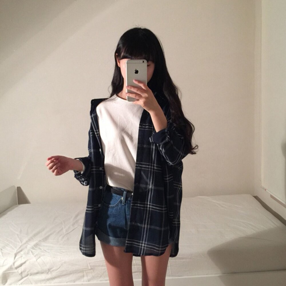 【台灣發貨】韓版夏季休閒寬鬆襯衫外套 外套 防曬外套 女裝 上衣 衣服【J123】-細節圖9