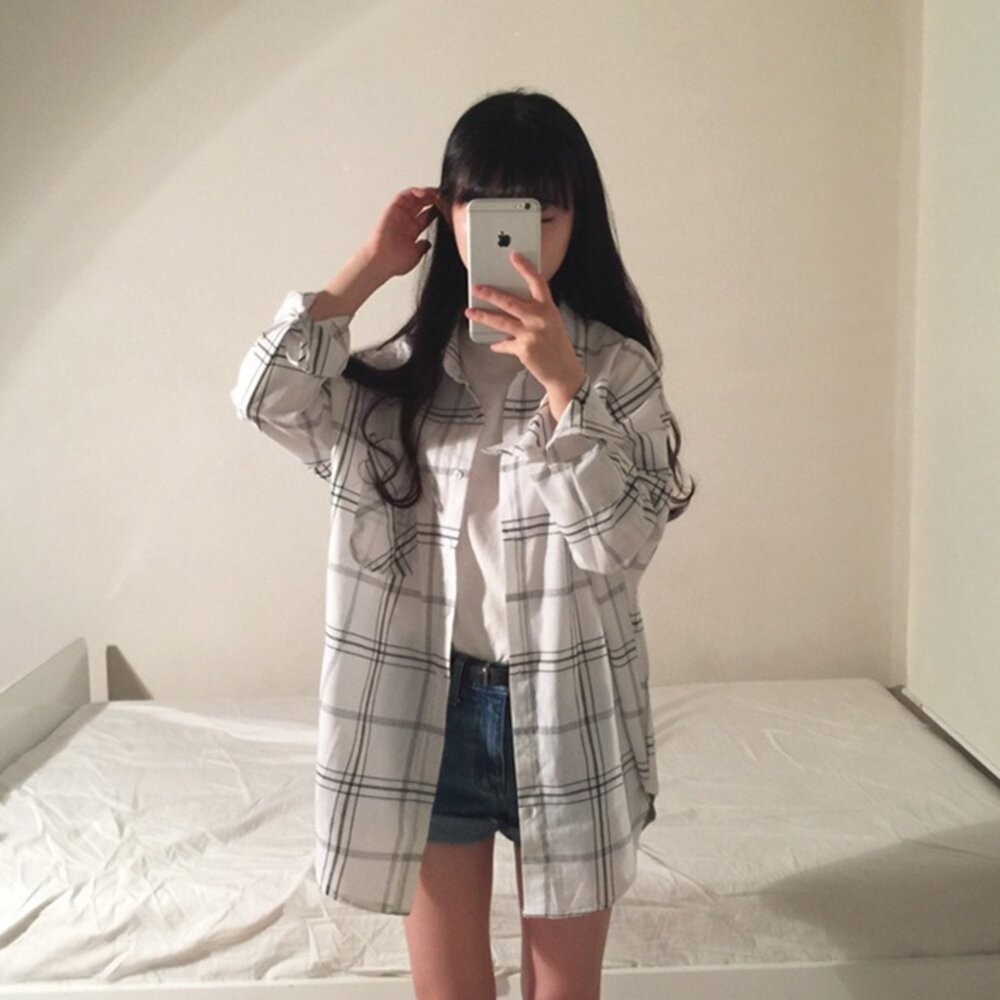 【台灣發貨】韓版夏季休閒寬鬆襯衫外套 外套 防曬外套 女裝 上衣 衣服【J123】-細節圖10
