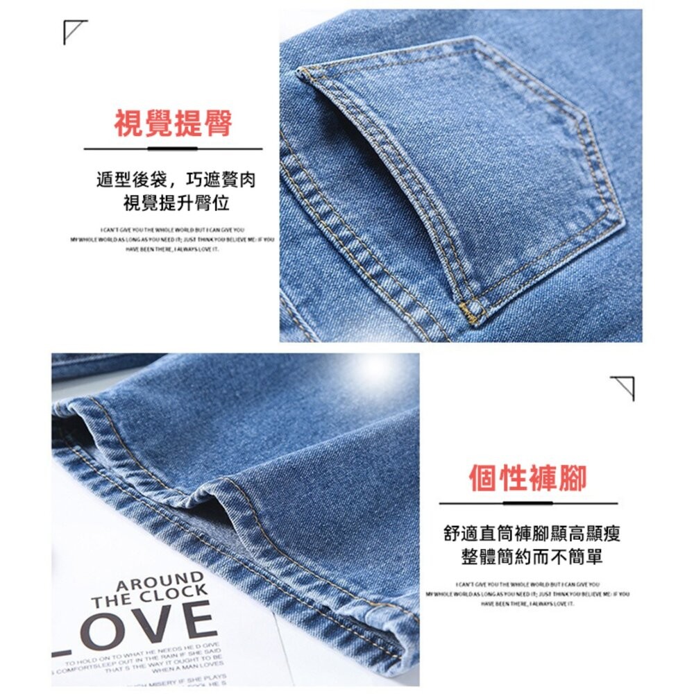 【台灣發貨】韓版高腰顯瘦復古五分牛仔短褲 短褲 褲子 女裝【P440】-細節圖11