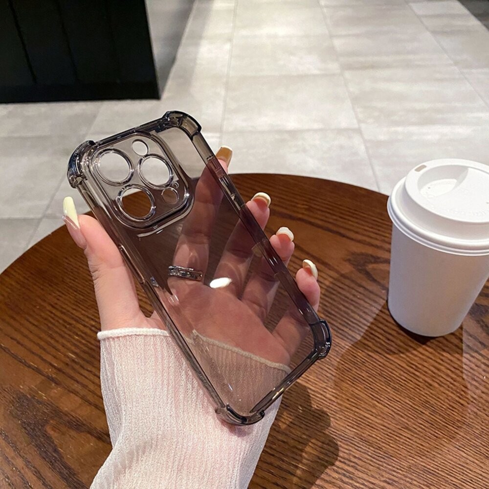 【台灣發貨】四角防摔殼 iPhone 17 16 15 14 13 12 11 Pro Max XR 透明殼 太空殼-細節圖5
