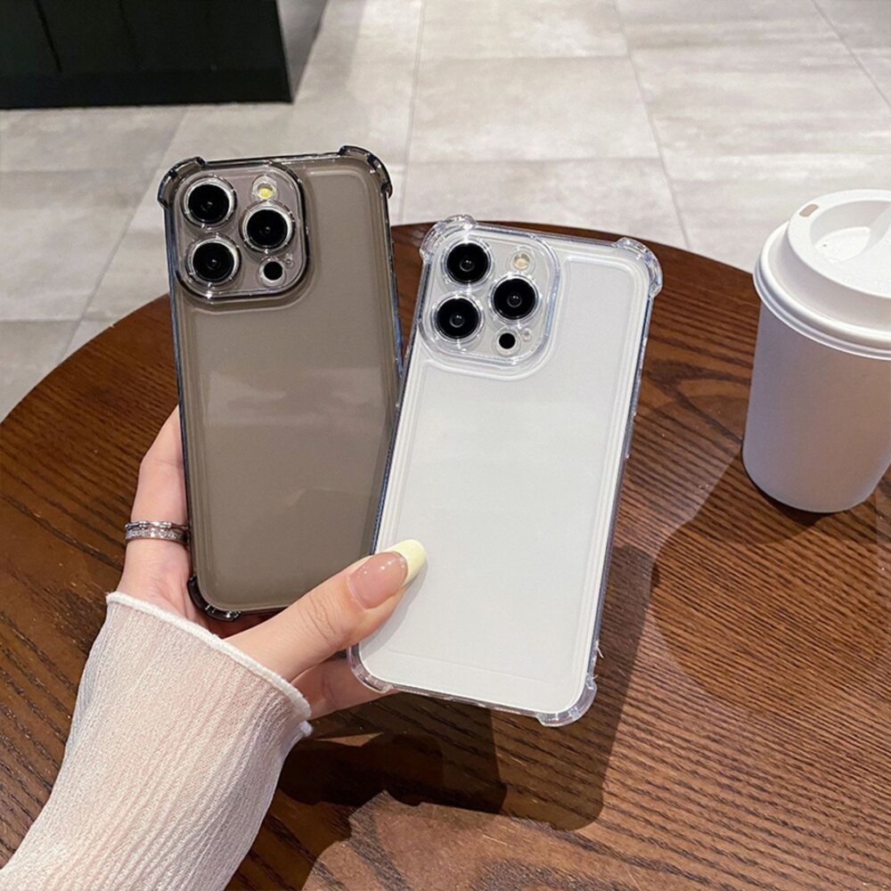 【台灣發貨】四角防摔殼 iPhone 17 16 15 14 13 12 11 Pro Max XR 透明殼 太空殼-細節圖6