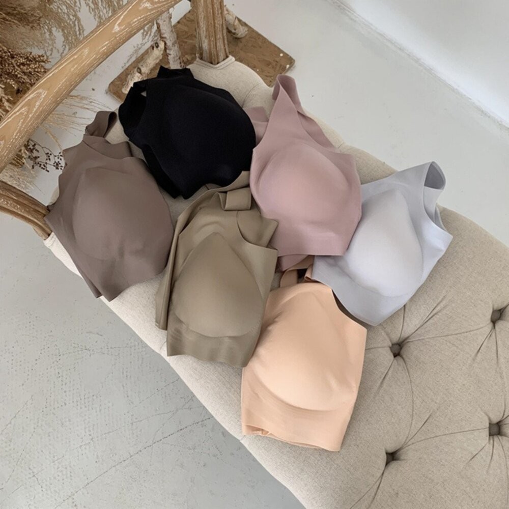 【台灣發貨】韓版聚攏無鋼圈美背無痕內衣 小可愛 背心 衣服 女裝 上衣【V466】-細節圖4