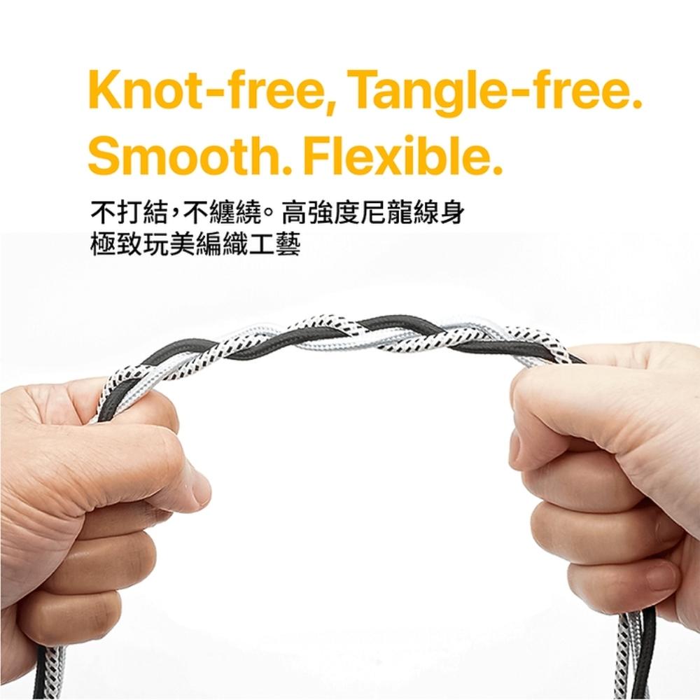 PERFEKT USB-C Pro專業級充電傳輸線(合金)銀色 240W PD C to C 蘋果三星安卓電腦-細節圖9