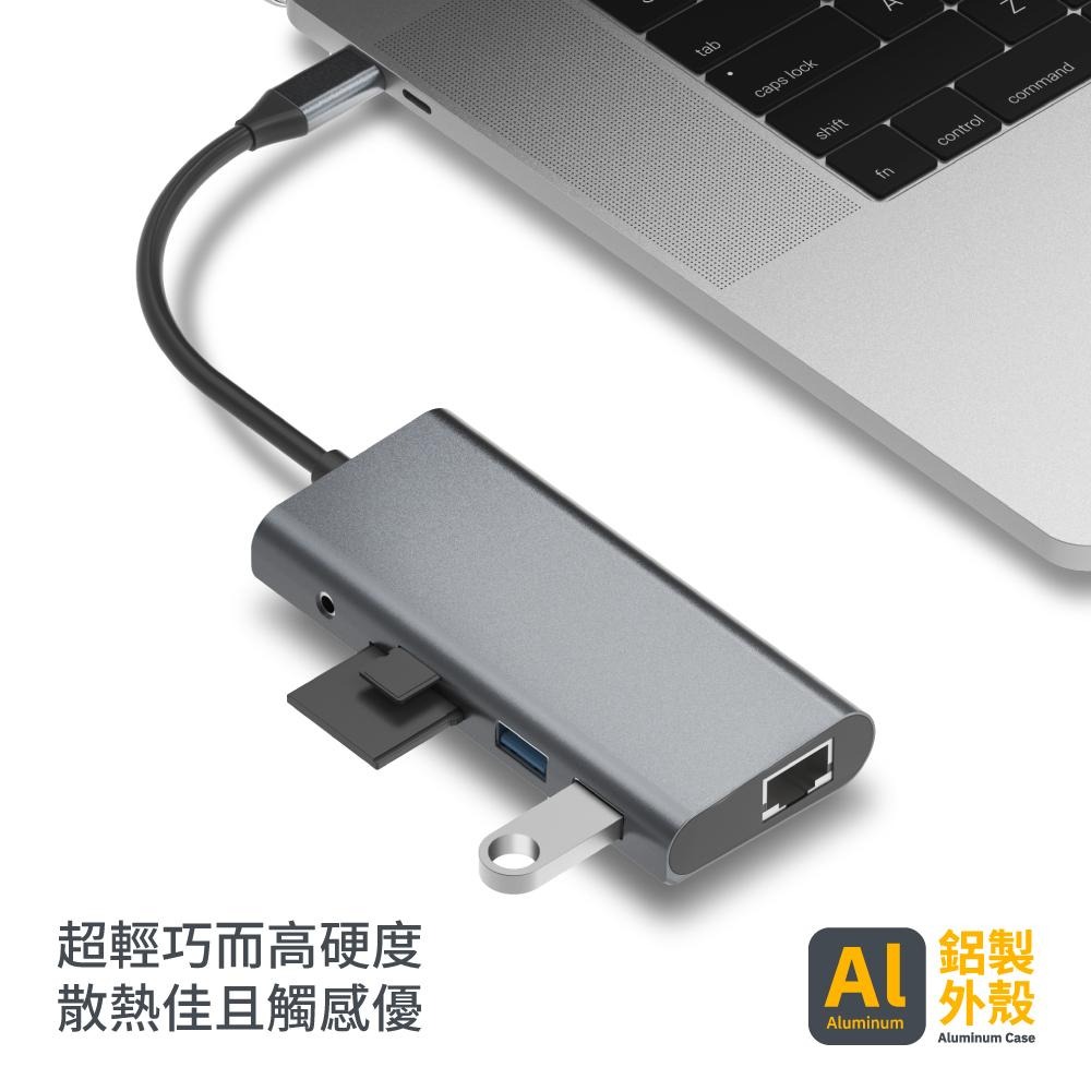 PERFEKT USB-C 9口多媒體高速集線器 Hub PD充電HDMI手機平板iPhone iPad Samsung-細節圖5