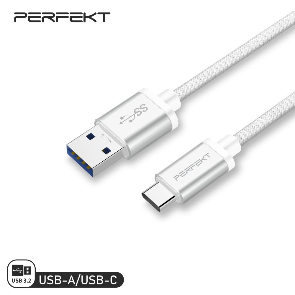PERFEKT Type C 充電線 1.2M 快充線 傳輸線 鋁合金 編織線 手機 筆電 平板 台灣-細節圖7