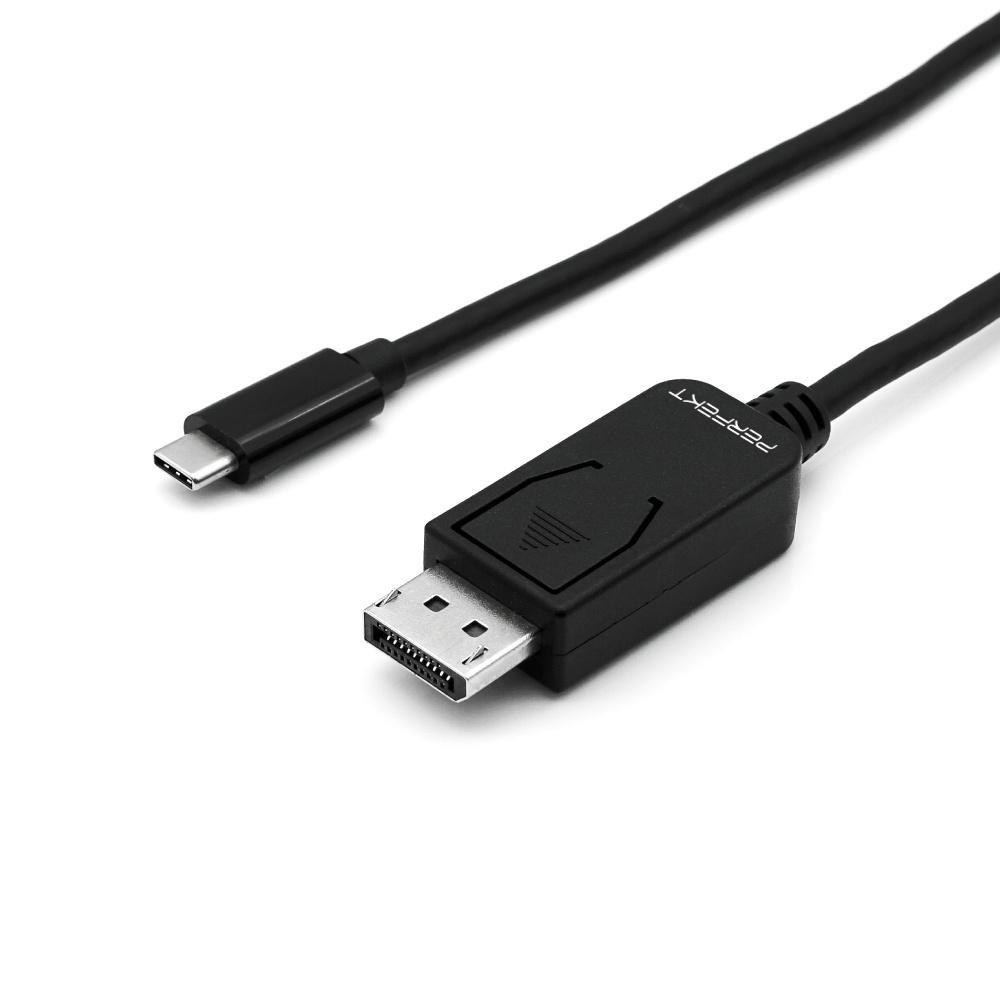 PERFEKT USB-C 轉DP 影音訊號轉接線, 2M 手機 平板 iPhone iPad Samsung-細節圖2