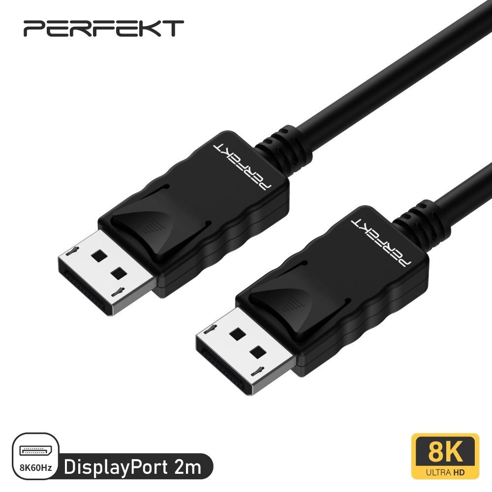 PERFEK Displayport延長線 dp 傳輸線 dp 線 訊號線 連接線 轉接線 2米 適用 電腦 PC 螢幕-細節圖9