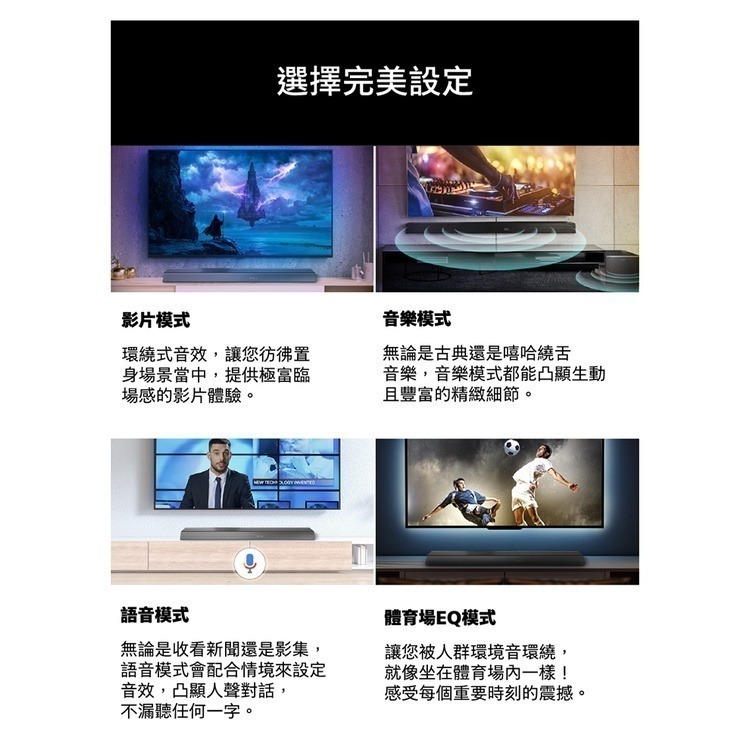 【PHILIPS 飛利浦】2.1聲道 聲霸 Soundbar 家庭劇院 TAB7207-細節圖8