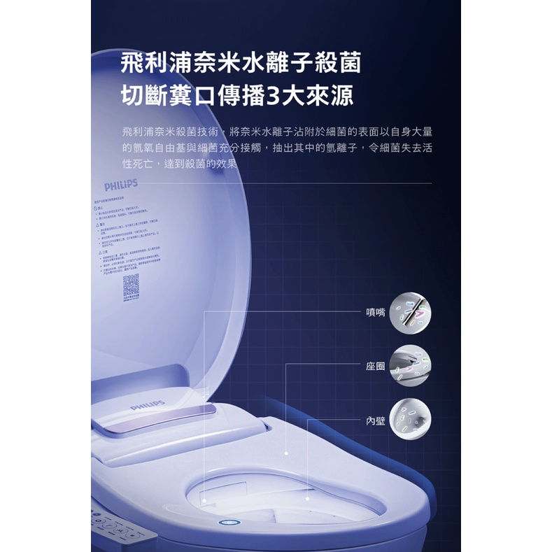 【Philips 飛利浦】智能馬桶便座 AIB2206 (含濾心 *2) (含基本安裝)-細節圖4