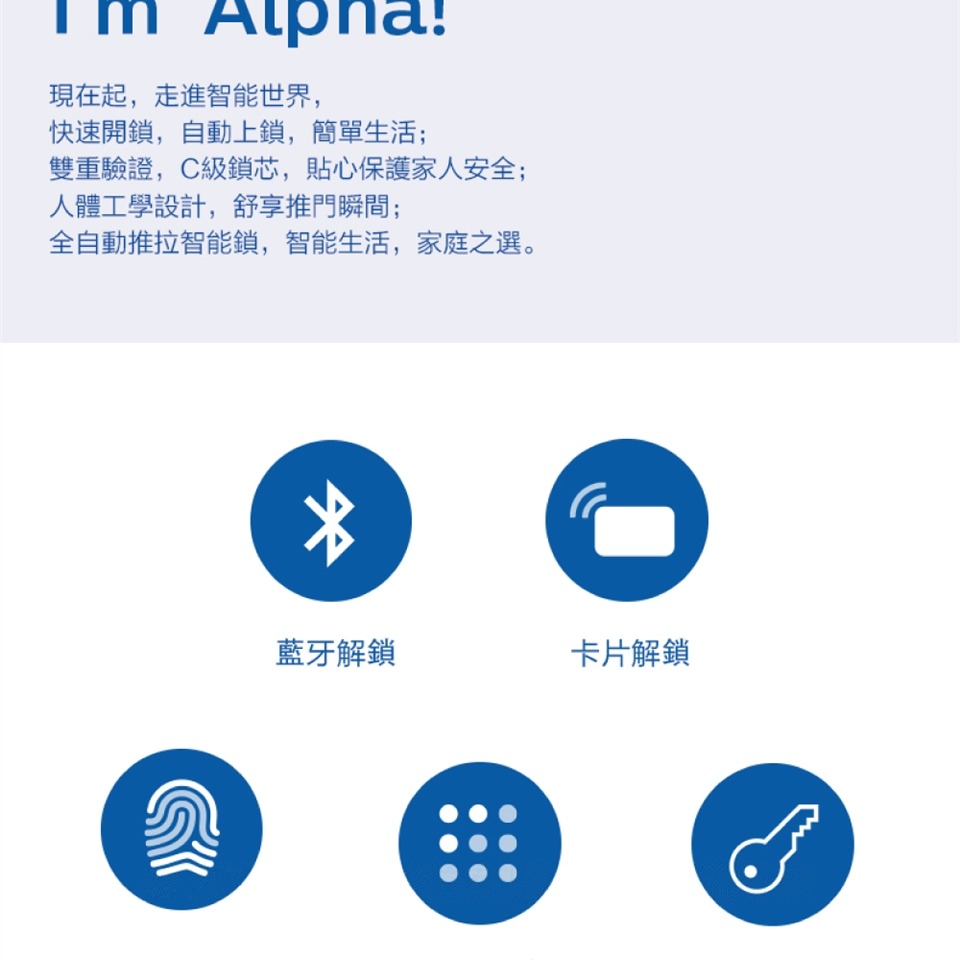 Philips 飛利浦推拉式智能電子鎖 EASYKEY ALPHA ~含基本安裝-細節圖3