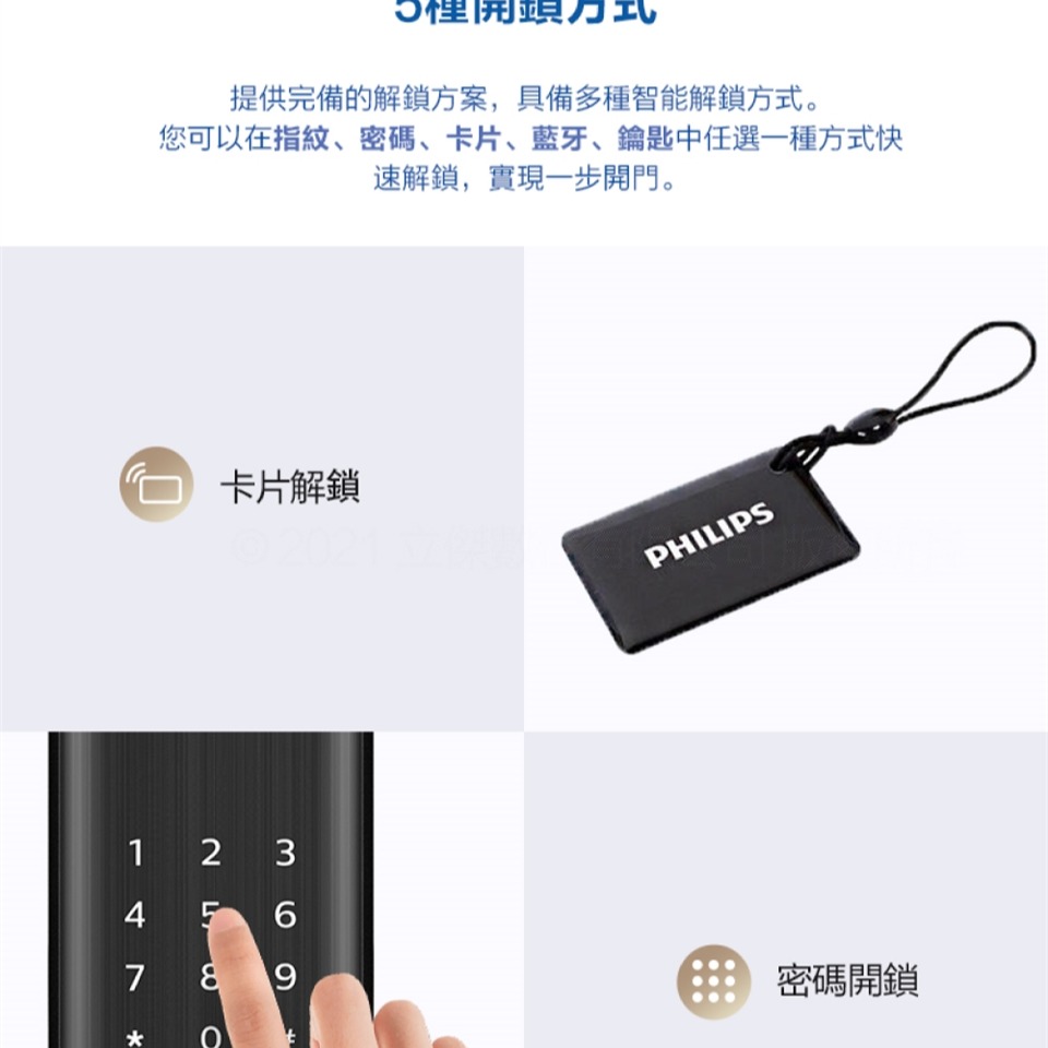 Philips 飛利浦推拉式智能電子鎖 EASYKEY ALPHA ~含基本安裝-細節圖7