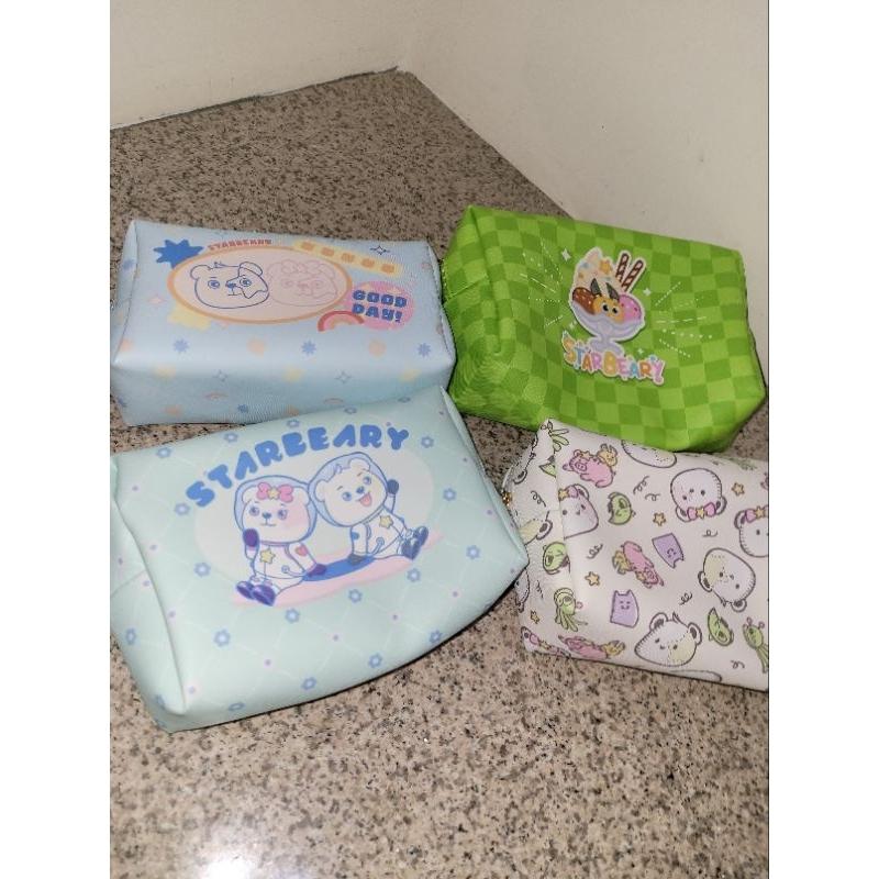 熊嗨星 大容量造型收納包 化妝包 多樣花色 可愛拉鍊-細節圖2