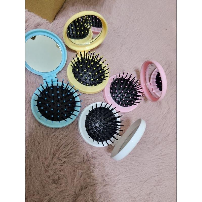 韓國最新流行 隨身折疊氣墊鏡梳 收納方便-細節圖3