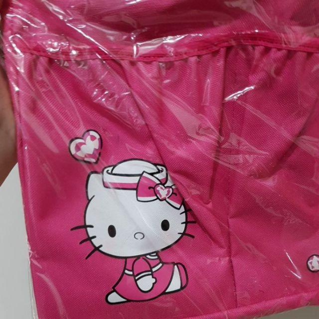 三麗鷗 kitty粉桃喜 雙口袋後背包-細節圖3