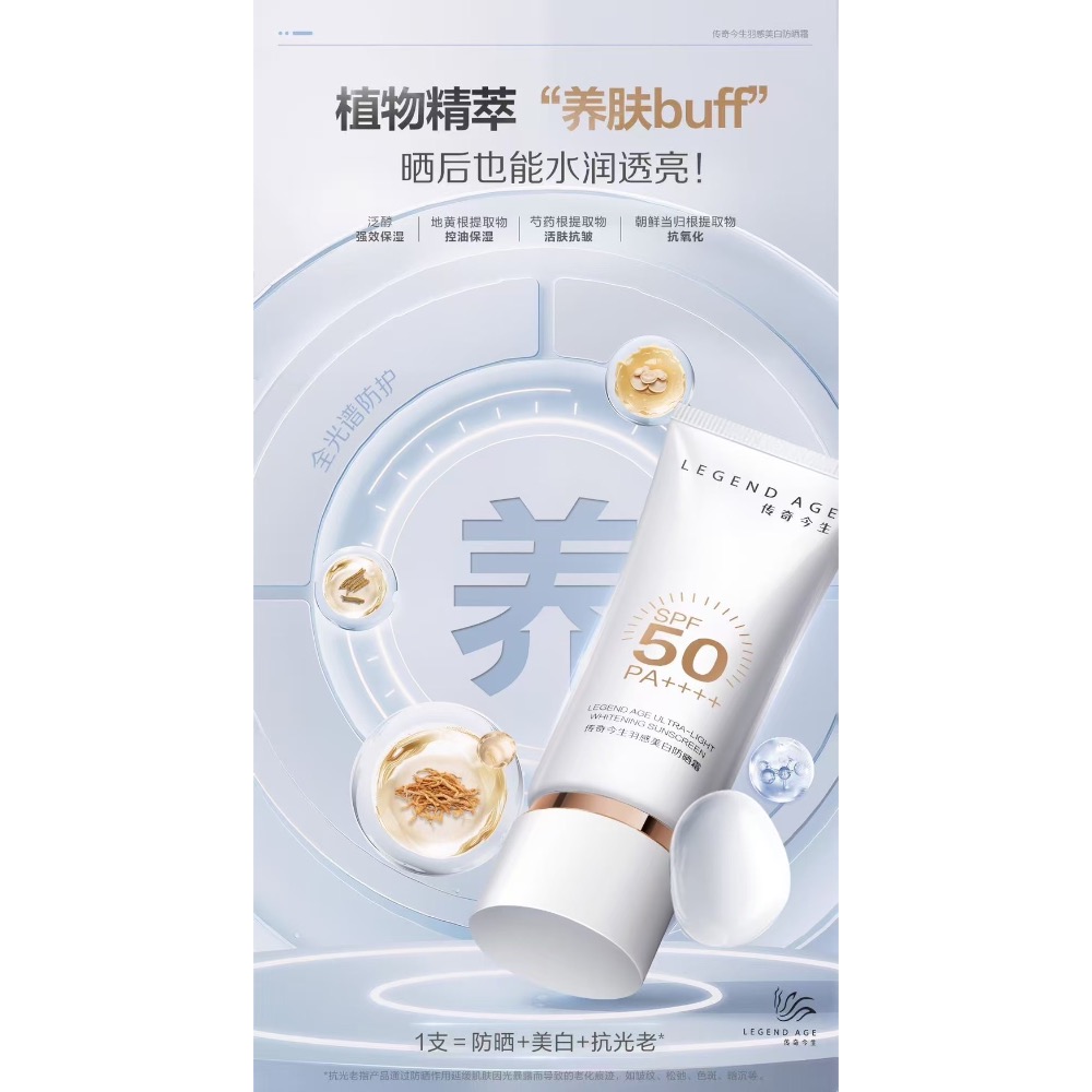全新升級版羽感防曬霜（SPF50PA++）-細節圖2