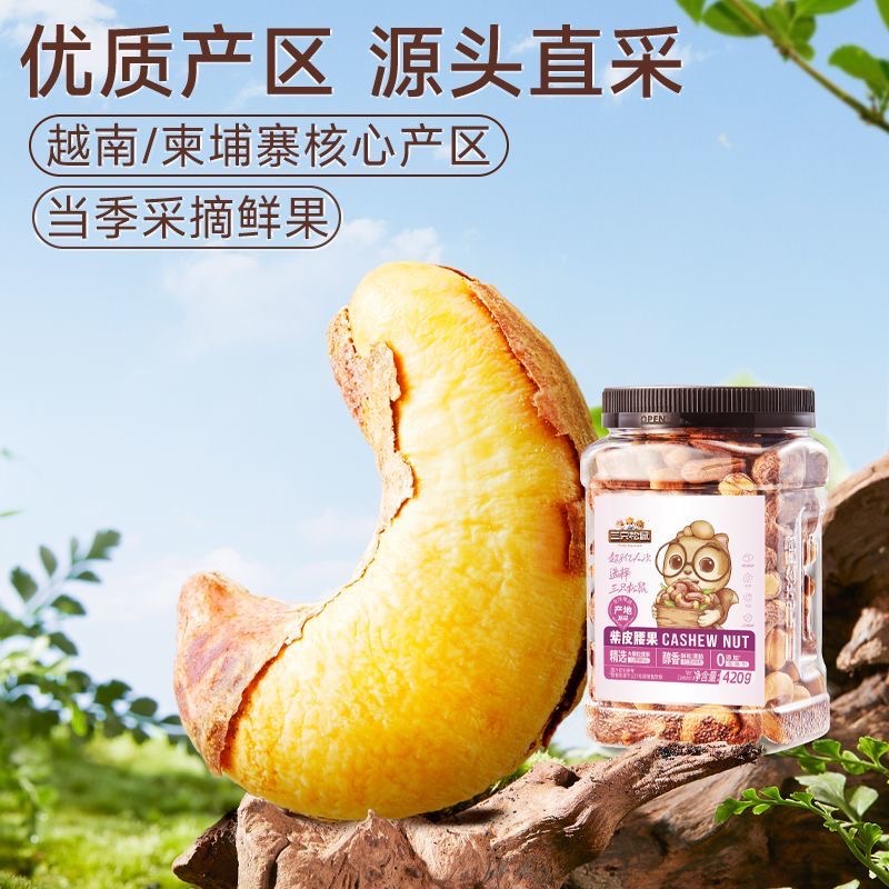 三只松鼠 紫皮腰果-細節圖3