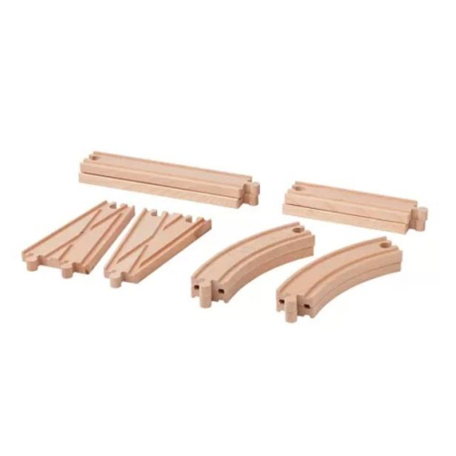 IKEA LILLABO 玩具軌道 10件裝 木製玩具