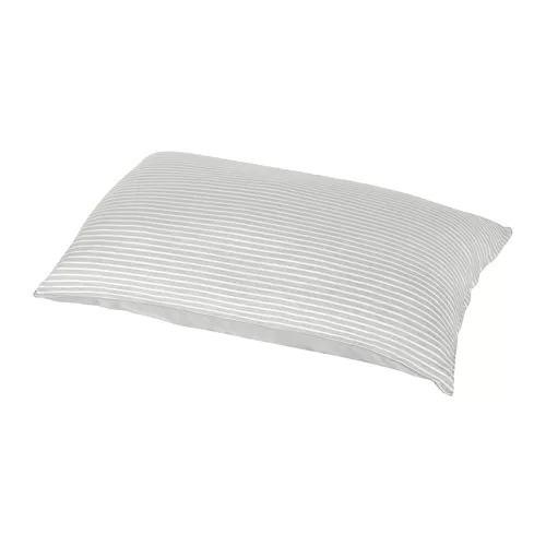 IKEA BRANDLILJA 枕頭套, 灰色/條紋, 80x50 公分 特價商品售完為止