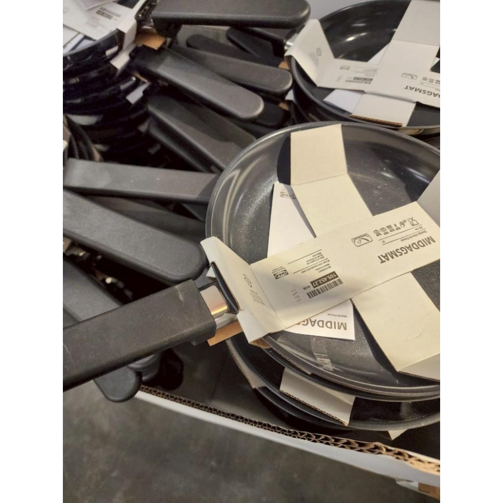 IKEA TAGGHAJ 平底煎鍋, 不沾塗層 黑色, 24 公分 超取最多10支-細節圖3