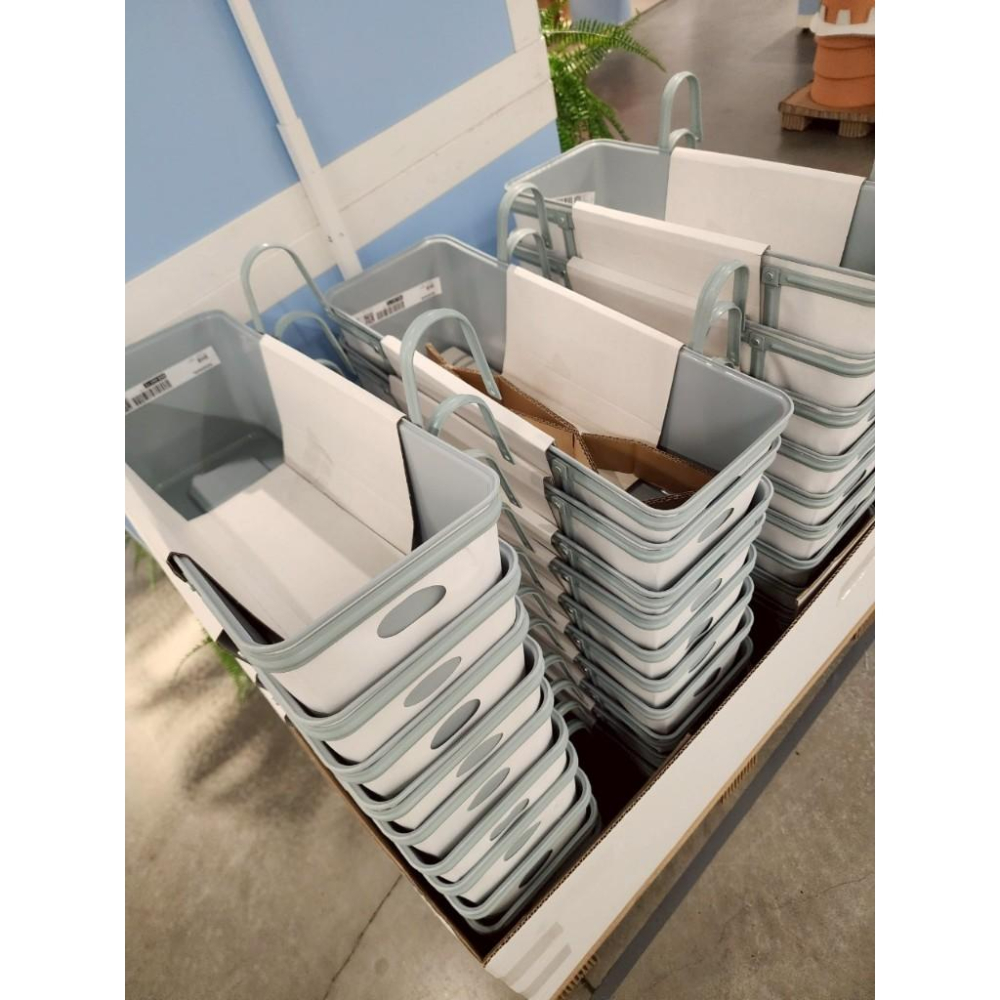 IKEA ROSENKÅL 花盆架, 戶外用 土耳其藍, 48x18 公分 超取最多3個-細節圖2