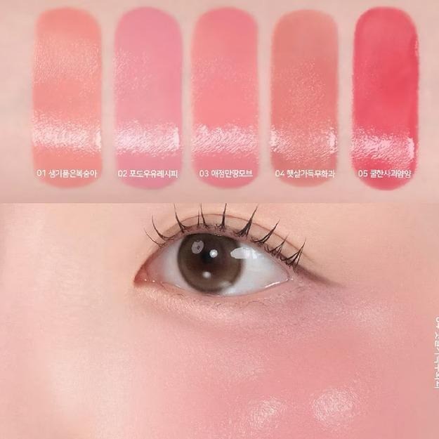 韓國OLIVEYOUNG 【Peripera】Syrupy Tok Cheek 果凍腮紅｜玻璃感水光｜韓國熱賣-細節圖5