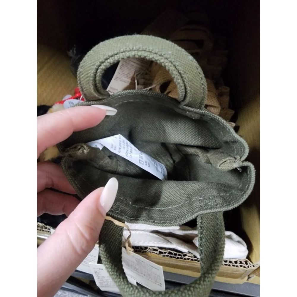 日本限定 無印良品 迷你款 零錢包 小包包 收納包 耳機包 帆布包  小禮物-細節圖2