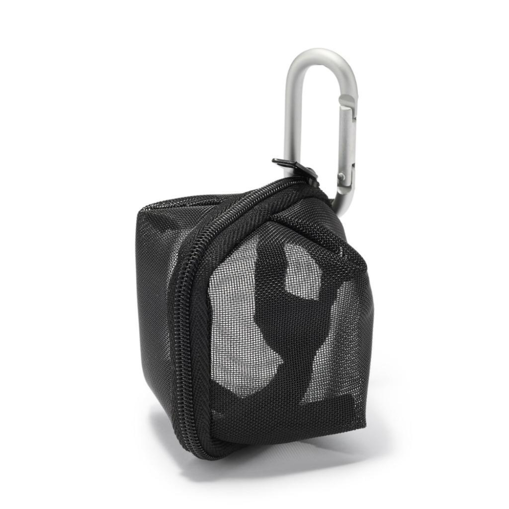 日本限定 無印良品 隨身包 零錢包 耳機包 吊掛包 尼龍網格小包包-細節圖4