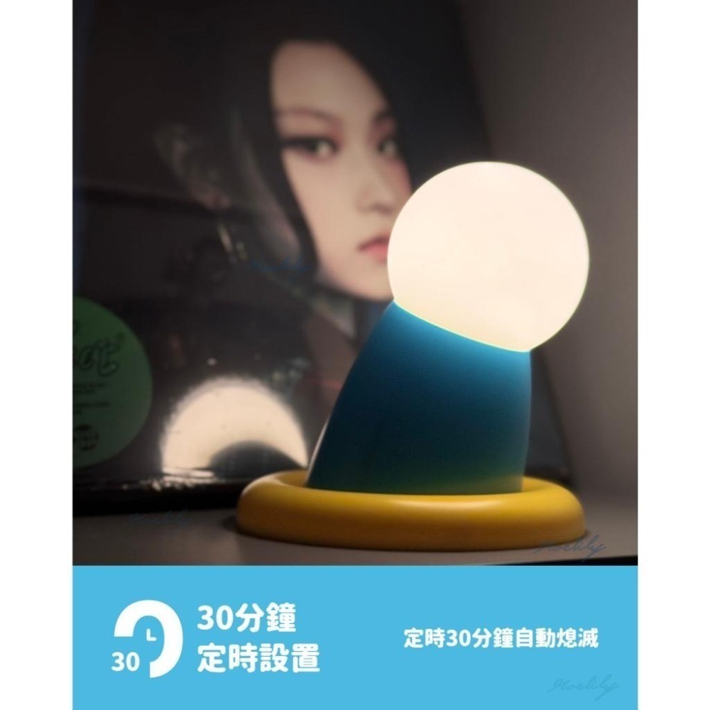 【lilymoon】【🌞現貨速出！】多拉A夢伸出圓手小夜燈 拍打感應 節日送禮 情人節 聖誕 露營 好玩 交換禮物-細節圖4