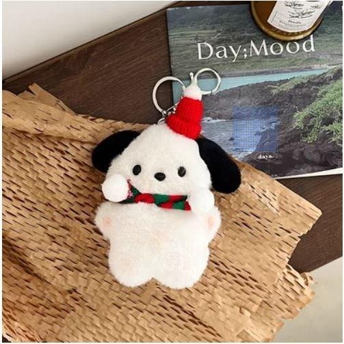 【lilymoon】現貨速出 狗聖誕節限定款 ! 可愛毛絨絨圍巾帽子小狗節日禮物-細節圖2