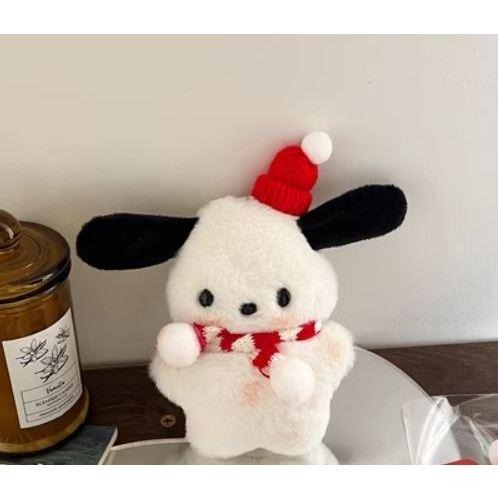 【lilymoon】現貨速出 狗聖誕節限定款 ! 可愛毛絨絨圍巾帽子小狗節日禮物-細節圖3