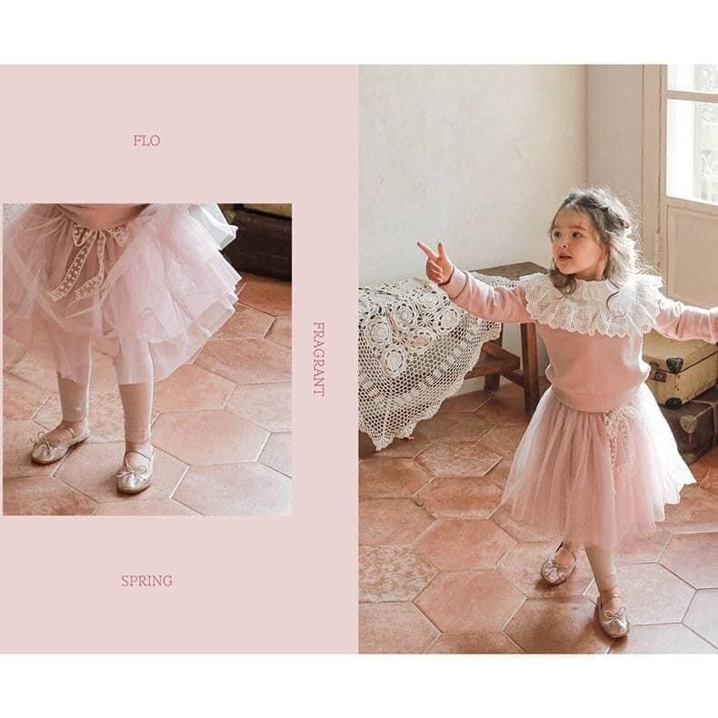 手邊現貨出清-蕾絲紗裙（與內搭褲是一體的唷）-細節圖3