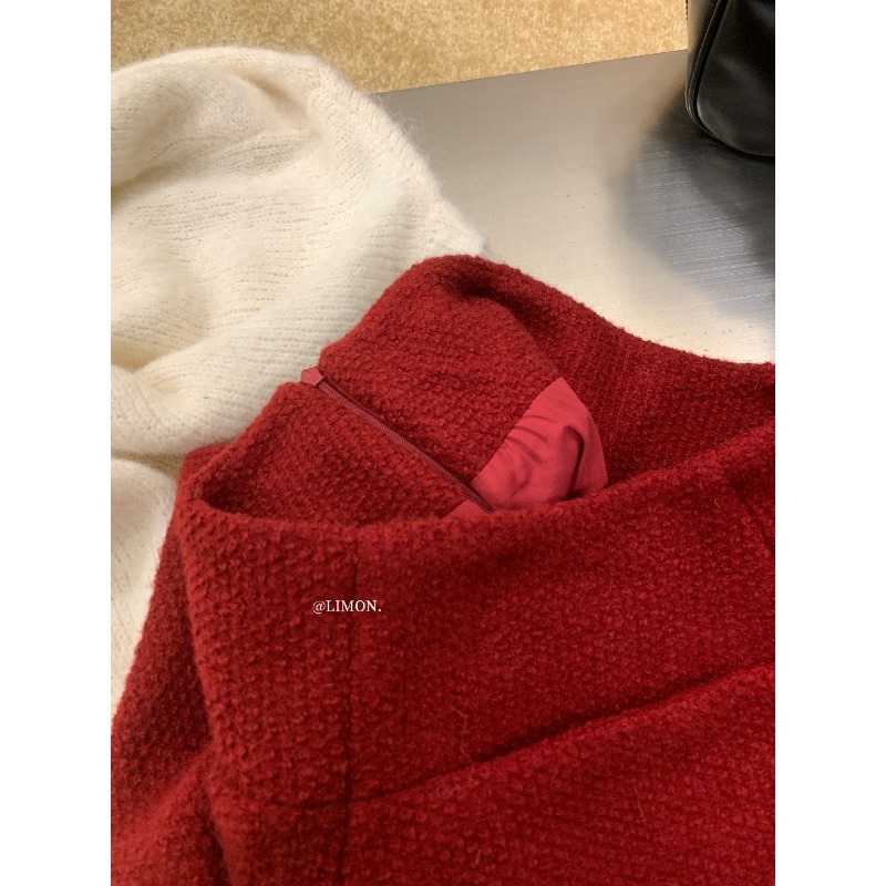 ⭕下單前請先聊聊有無庫存⭕【THE LIMON】肌里感小香毛呢高腰短褲(含22%羊毛)-細節圖5