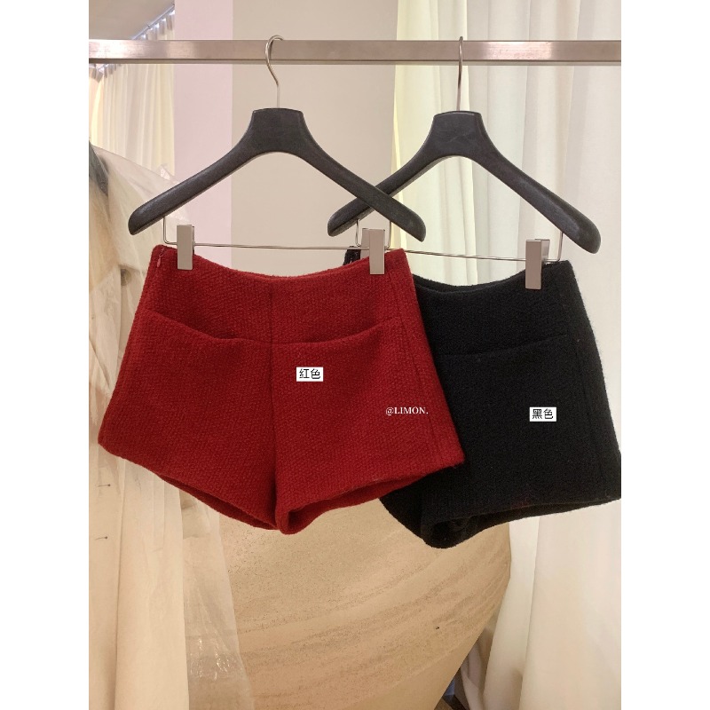 ⭕下單前請先聊聊有無庫存⭕【THE LIMON】肌里感小香毛呢高腰短褲(含22%羊毛)-細節圖10