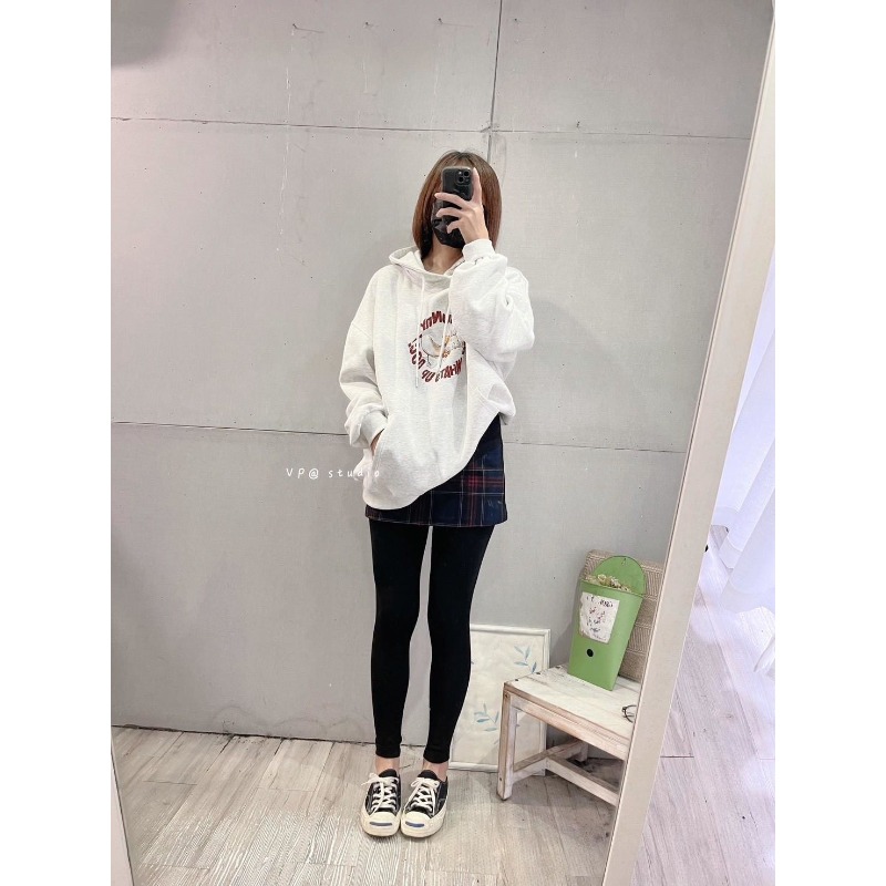 ⭕下單前請先聊聊有無庫存⭕拼接格紋兩件式內搭褲裙-細節圖2