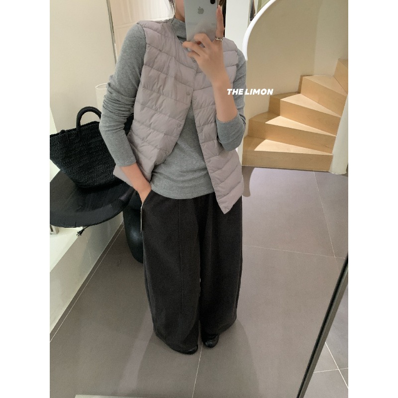 ⭕下單前請先聊聊有無庫存⭕【THE LIMON】爆款立領百搭高彈內搭上衣-細節圖7