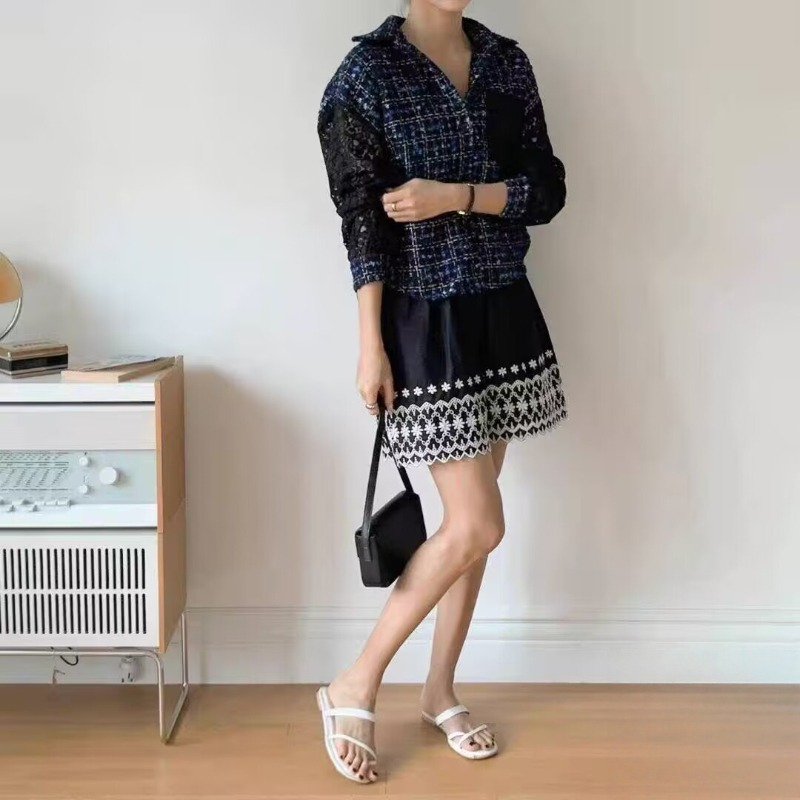 ⭕下單前請先聊聊有無庫存⭕韓系甜美撞色花朵拼接提花外套-細節圖2