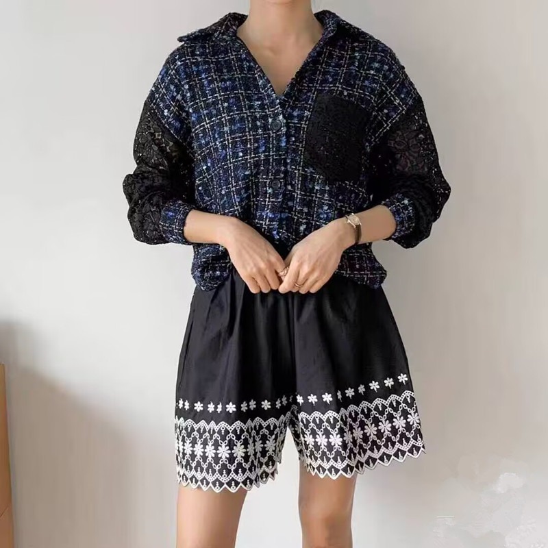 ⭕下單前請先聊聊有無庫存⭕韓系甜美撞色花朵拼接提花外套-細節圖5