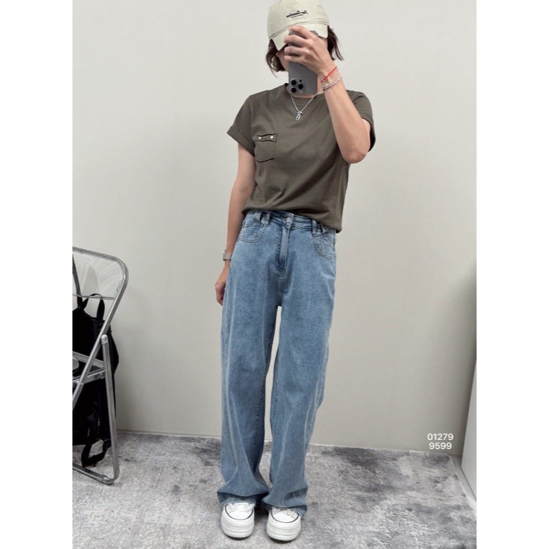 ⭕下單前請先聊聊有無庫存⭕冰貝涼感直筒寬褲-細節圖7