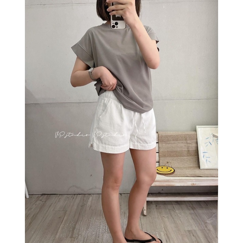 ⭕下單前請先聊聊有無庫存⭕抽繩瘦瘦短褲-細節圖4