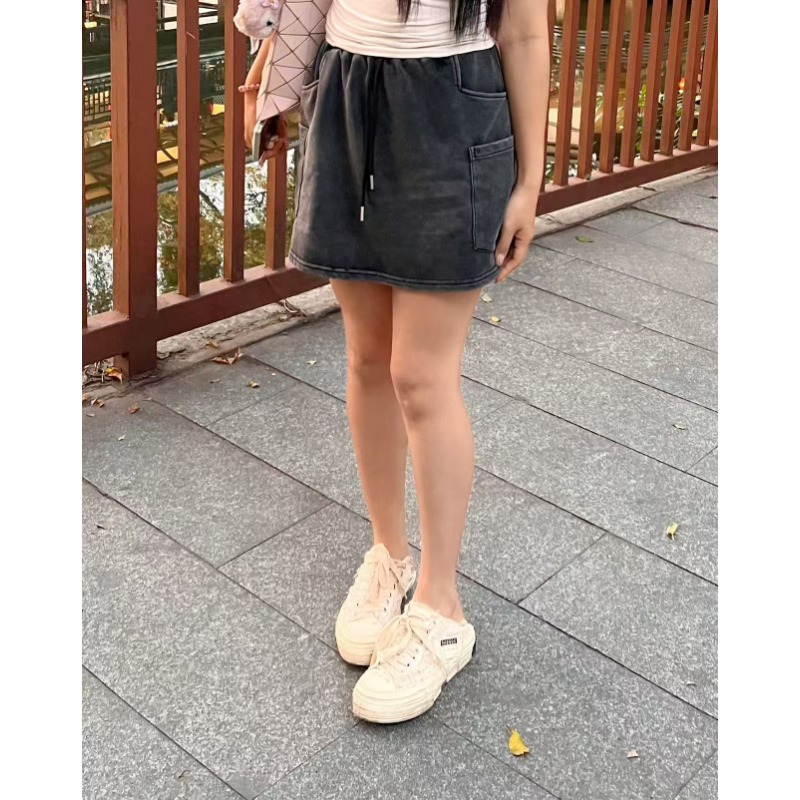 ⭕下單前請先聊聊有無庫存⭕韓系少女甜美大口袋短裙-細節圖4