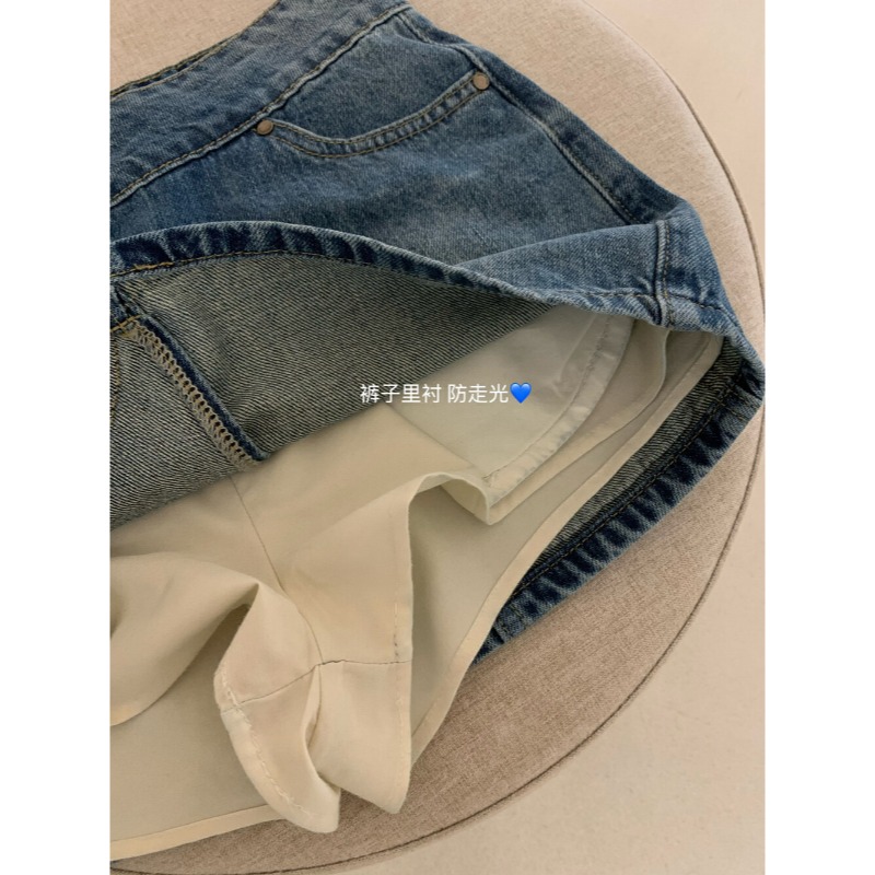 ⭕下單前請先聊聊有無庫存⭕WGWE復古低腰千禧辣妹牛仔短裙-細節圖7