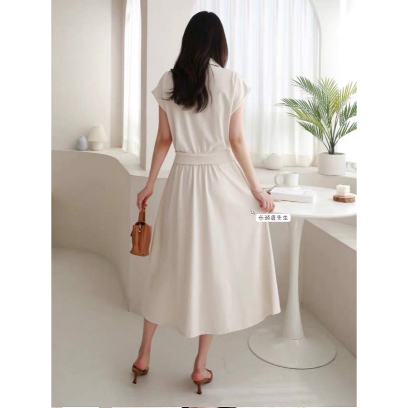 ⭕下單前請先聊聊有無庫存⭕韓系V領拼接假兩件長洋-細節圖9