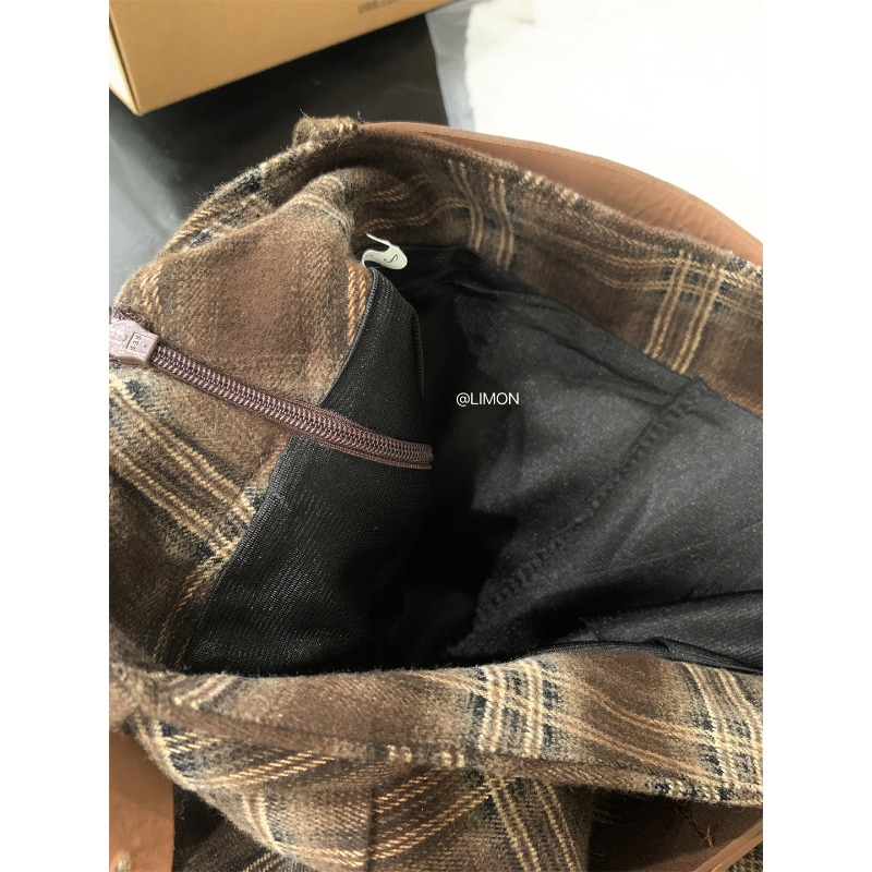 ⭕下單前請先聊聊有無庫存⭕【ᴛʜᴇ ʟɪᴍᴏɴ】 經典格紋A版顯瘦短裙(配腰帶)-細節圖6