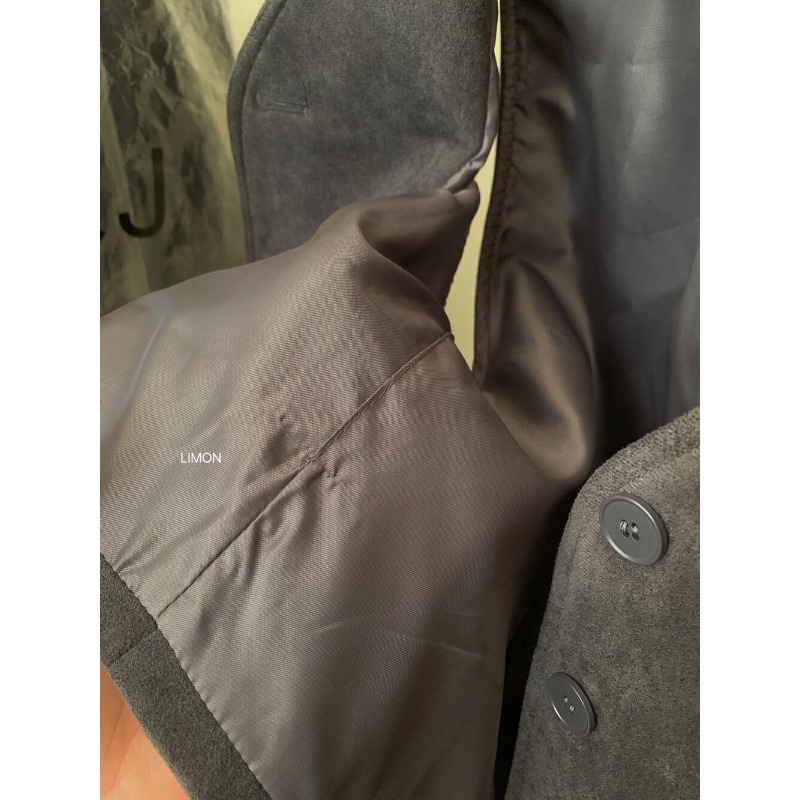 ⭕下單前請先聊聊有無庫存⭕ʟᴇᴍᴏɴ sᴛᴜᴅɪᴏ美式V領復古麂皮絨背心-細節圖3