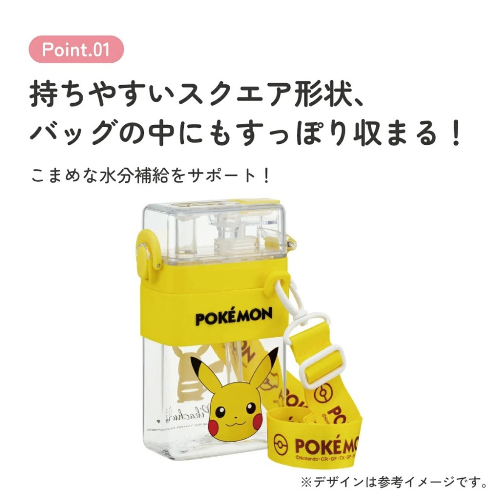 【預購】SKATER方形2WAY吸管直飲水壺600ml-細節圖8
