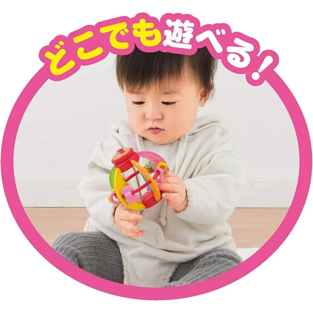 【預購】日本 麵包超人-寶包感知益智手抓球推車玩具-細節圖5