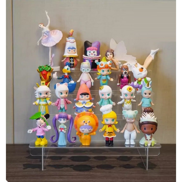 現貨 20CM 29CM 免工具 高透壓克力公仔架 展示架 層架 梯架 收納架 擺飾架 公仔盒架-細節圖4