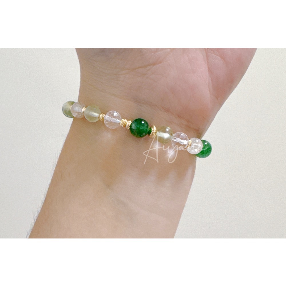 綠草莓/葡萄石/黃水晶-細節圖4