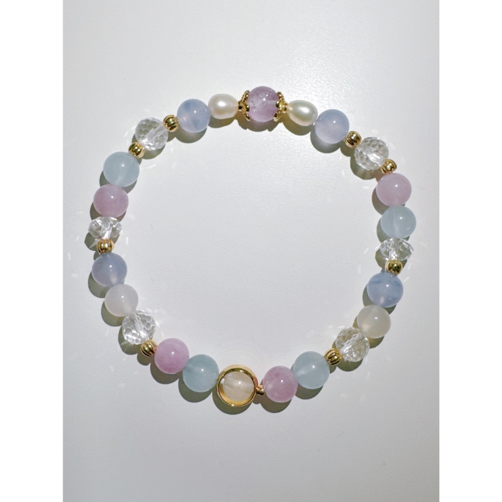 海藍寶/藍玉髓/紫鋰輝/紫水晶-細節圖2