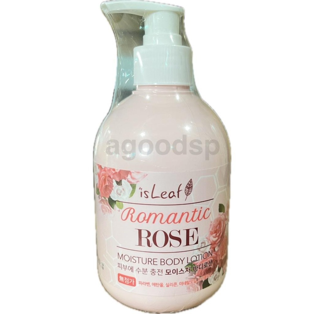 韓國isLeaf玫瑰/Q10 水感保濕身體乳(400ml/瓶)現貨-細節圖2